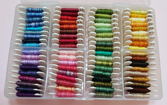 Perle cotton thread box 72 colors