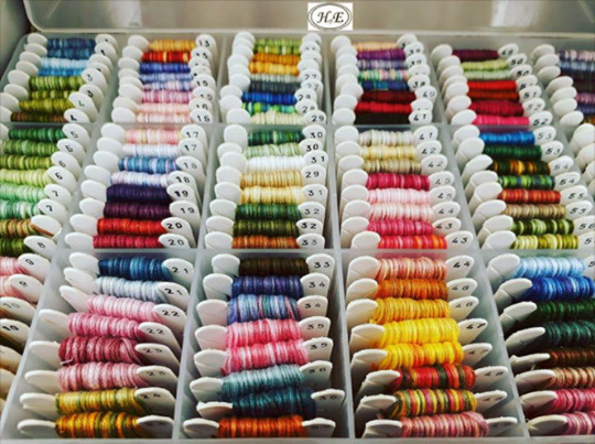 Stranded cotton thread box 186 colors
