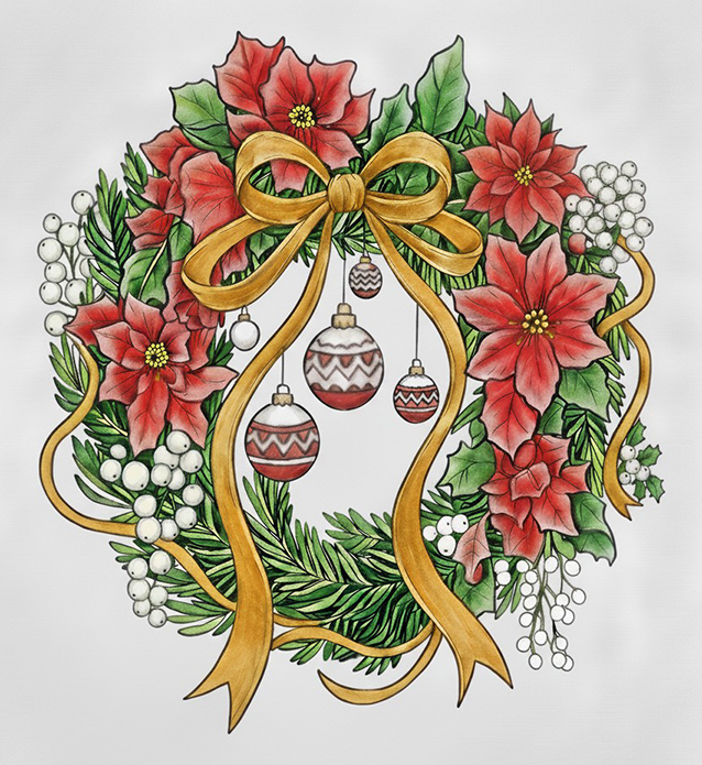 couronne bis rubans jaunes